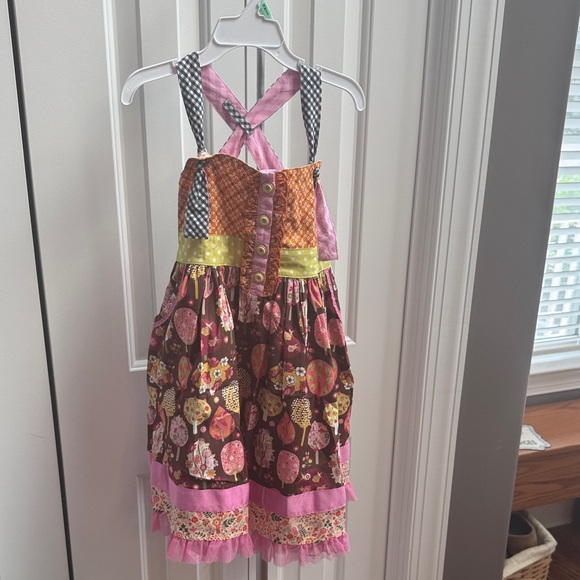 Matilda Jane Pink and Orange Girls' Dress. Like New. - Picture 1 of 4